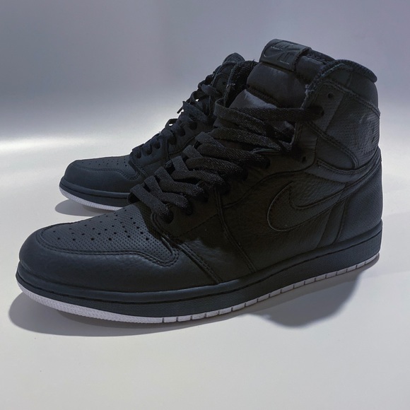 jordan 1 black perforated